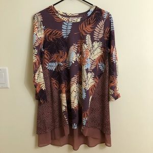 Logo Lori Goldstein 3/4 Sleeve Tunic Sz Small. P11